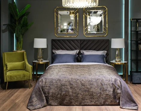 Зеркало прямоугольное в метал. раме цвет золото 71*91*2см Garda Decor арт.KFG081