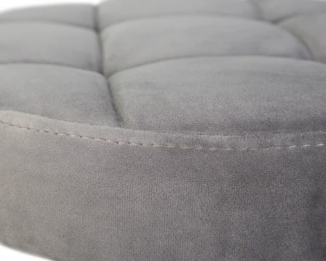 Табурет барный BRUNO BLACK (серый велюр (MJ9-75))