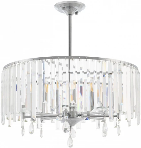 Подвесная люстра хрустальная на штанге Arte Milano Sorrento-2509 372509/8/250/590 CR (220V)