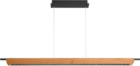 Подвесной светильник Odeon Light Punto 7018/40LB c сенсорн. включением цв. тем-ры 2700-4000-5500K металл/акрил окраш под дерево 40W 220V (LED, диммер, сенсорный выключатель, на проводе)