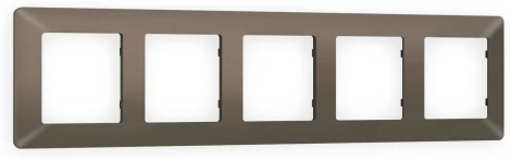 Рамка Ambrella Volt ALFA Line (Темная бронза матовый) 5-ая AF110635