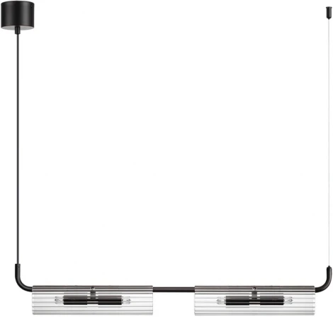 Подвесной светильник Lumion Toronto 6561/4 черный/прозрачный/металл/стекло G9 4*20W 220V (на проводе)