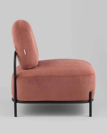 Кресло Стоун велюр рельефный коралловый Stool Group арт.УТ000039987