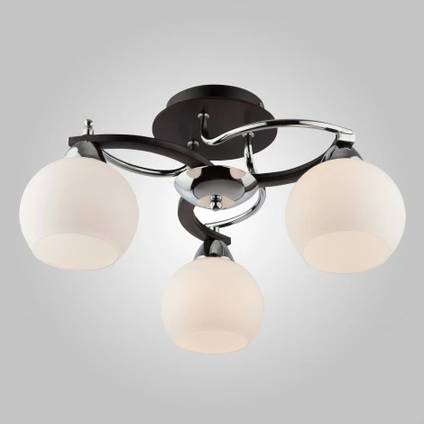 Потолочная люстра Eurosvet 9654 9654/3 хром/венге (220V, шарики)