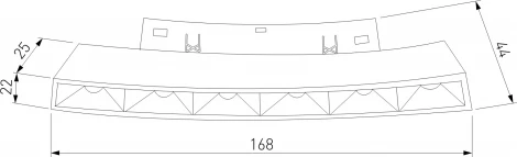 Трековый светильник магнитный Downlight для радиусного шинопровода Elektrostandard Slim Magnetic 85183/01 6W 4200K Intenso чёрный Ø 800мм (LED, 48V)
