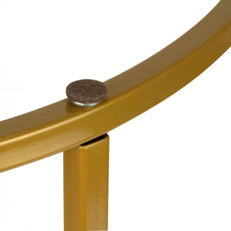 Стол журнальный МеталлАрт М001 черный мрамор/золото Mebelik 009484