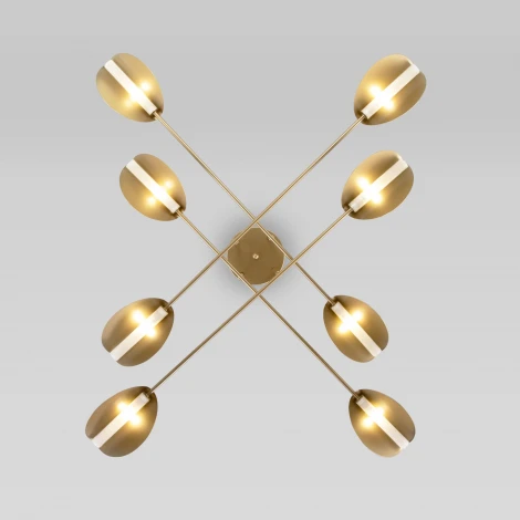 Потолочная люстра Wi-Fi на штанге Eurosvet Grazia 70148/8 (220V, управление смартфоном, голосовое управление, умный дом - Minimir Home, Алиса, Маруся, Салют)