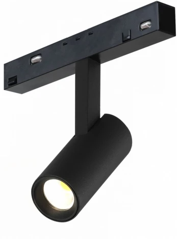 Трековый магнитный светильник 48V iLedex Vision48/22 SMART 4822-005-D34-8W-40DG-BK (регулировка яркости, управление смартфоном, умный дом - Алиса, круглые)