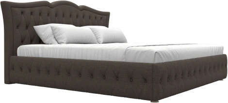 Кровать интерьерная Герда 200 (Коричневый/Рогожка) Лига Диванов арт.123071