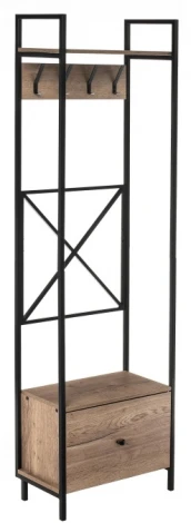 Готовая прихожая Woodville Лира дуб велингтон / черный матовый 420987