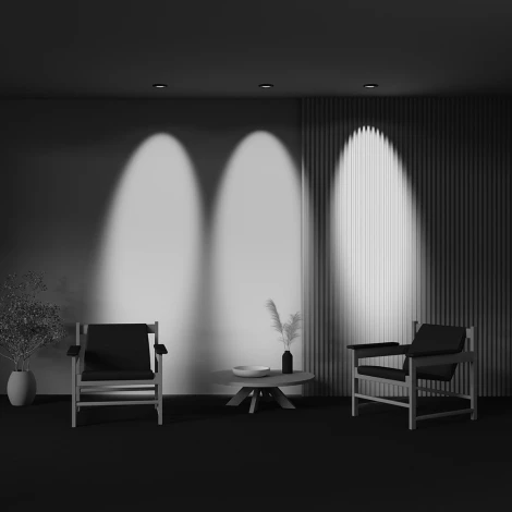 Встраиваемый светильник 12Вт 3000К Maytoni Lens DL105-12W3K-B (LED, 220V, круглые, IP44)