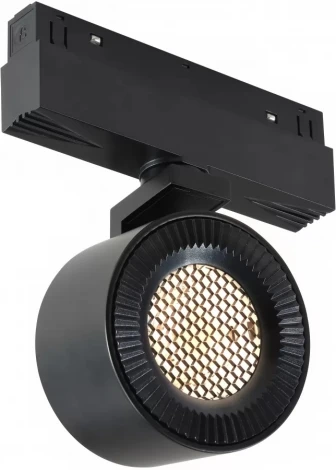 Трековый магнитный светильник 48V iLedex Vision48/22 4822-010-D82-12W-38DG-4000K BK (WALL WASHER) (круглые)