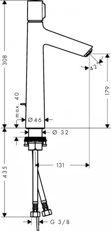 Смеситель Hansgrohe Talis Select S 72044000 для раковины