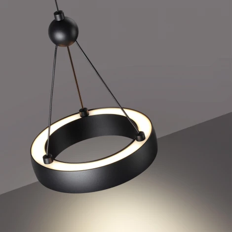 Светильник подвесной светодиодный Novotech Turn 359396 LED 12W вниз/5W вверх 220V 1360Лм 3000K (на проводе, кольцо)