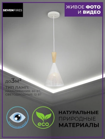 Подвесной светильник Seven Fires Noema SF3327/1P-WT-WD