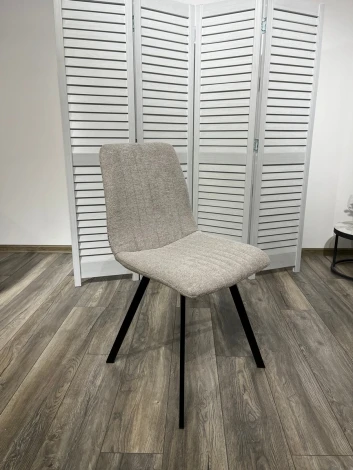 Обеденный стул M-City ELVIS WZ2042-19 галечный серый/ черный каркас