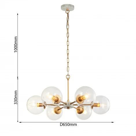 Подвесная люстра Favourite Marmore 2671-6P