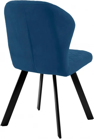 Стул DikLine 339 поворотный B8 BLUE, ножки черные арт.00-00073499