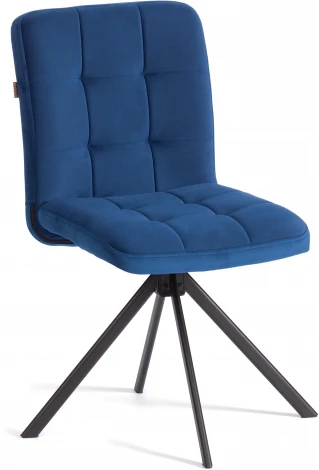 Стул обеденный Medeo Tetchair (Металл,Велюр/Синий) арт.24991