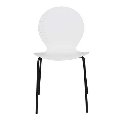 Комплект из 4-х стульев Wave белый с черными ножками Bradex Home FR 1064K