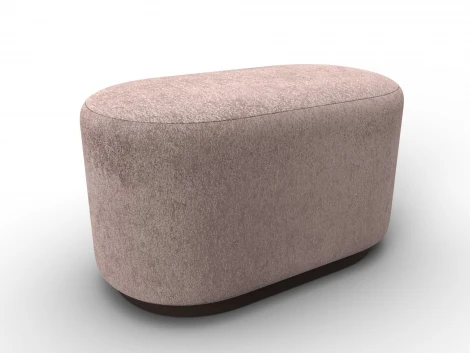Пуф 007 (ДСП,Фанера/Пластик/Велюр/Бежевый) Лига Диванов 132378