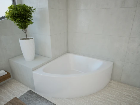 Акриловая ванна Акватек Юпитер вклеенный каркас