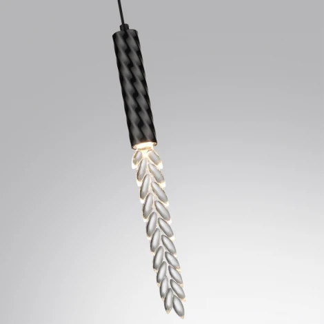 Подвесной светильник Odeon Light Kolos 5459/4L черный глянцевый/прозрачн./металл/стекло/эпоксидная смола LED 4W 3000K (220V, на проводе)