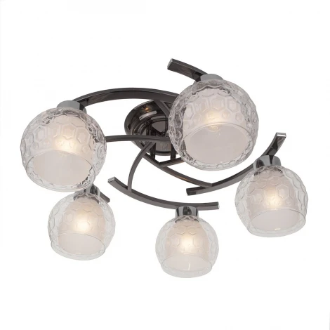 Потолочная люстра IDLamp Elezaveta 875/5PF-Darkchrome
