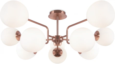 Потолочная люстра на штанге Maytoni Erich MOD221PL-10G (220V, шарики)