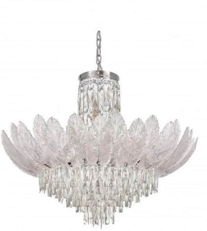 Подвесная люстра Fluorite Florens FL1055-26P (220V, хрусталь, на цепи)