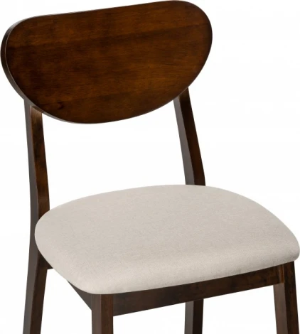 Деревянный стул Loid (Loid dirty oak / light beige) Woodville арт.15521