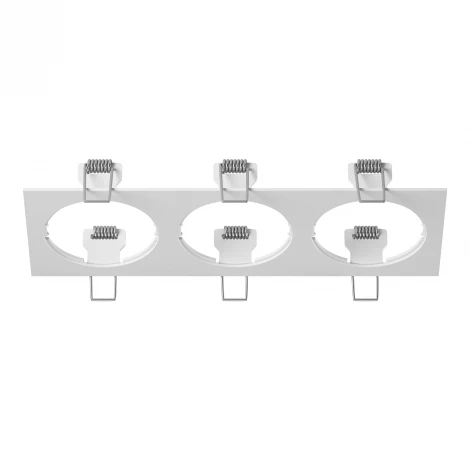 Рамка для трех встраиваемых светильников Lightstar Intero, прямоугольник, белый