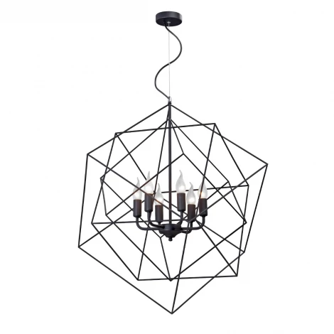 Подвесная люстра Vitaluce V4570-1/6S (220V, на тросе, свеча, шар)