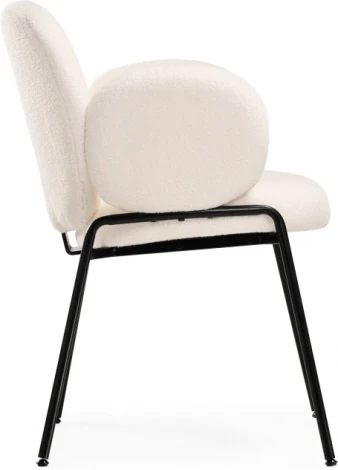Стул на металлокаркасе Woodville Kalipso white / black