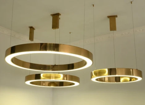 Подвесной светильник (люстра) Light Ring Horizontal D50 Золото ImperiumLoft 40.1454-50 (177929-22) (LED, 220V, на тросе, круглые, кольцо)