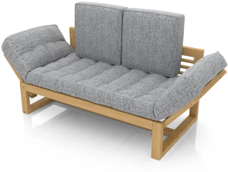 Кушетка Arsko Балтик сосна серая рогожка