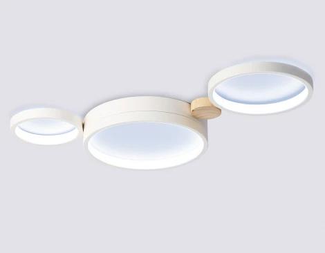 Настенно-потолочный светодиодный светильник с пультом Ambrella Comfort FL4812 (регулировка яркости, 220V, кольцо)