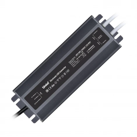 Блок питания ультратонкий 150Вт Uniel UET-VAF-150A67 12V IP67 2 выхода