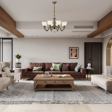 Подвесная люстра Arte Milano AM343837 347837/8 AB (220V, на цепи)