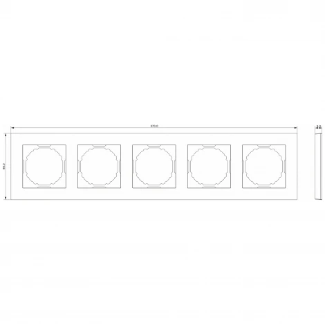 Рамка 5-я, матовый кашемир Donel A07 DE21535