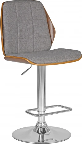 Стул барный DOBRIN PETER (серая ткань AAA 001)