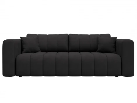 Диван прямой Лига-062 НПБ (ДСП,Фанера,ХДФ/Пластик/Замша/Коричневый) Лига Диванов 130282