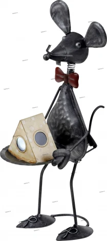 Садовая фигура на солнечных батареях светодиодная Globo Solar, 1 плафон, черный, белый