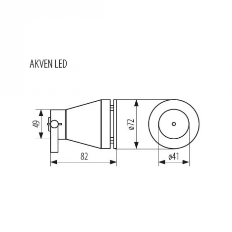 Прожектор уличный Akven Led 25720