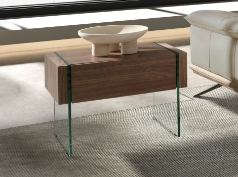 Прикроватная тумбочка CP1803-H-NOGAL /7042 арт.072032