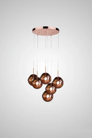 Подвесной светильник AM Group AM352 AM352-6CP (220V, на проводе, шар)