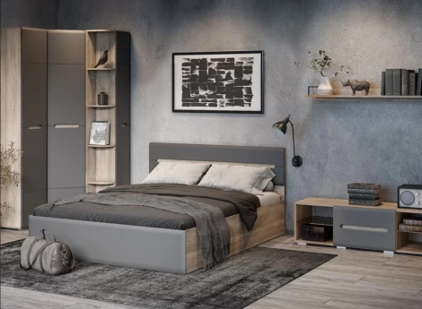 Тумба БТС прикроватная Наоми ТБ-15, графит