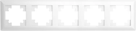 Рамка на 5 постов (белый) Stekker Катрин 39796