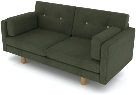 Диван Arsko Ингвар М зеленый велюр