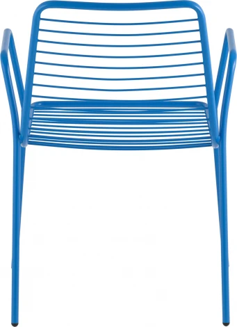 Стул с подлокотниками Дели металл голубой Stool Group (арт.УТ000039269)